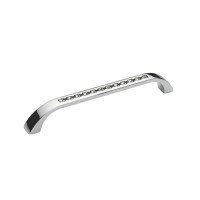 Ручка скоба Ozkardesler TASLI ROMA-128 хром/каміння