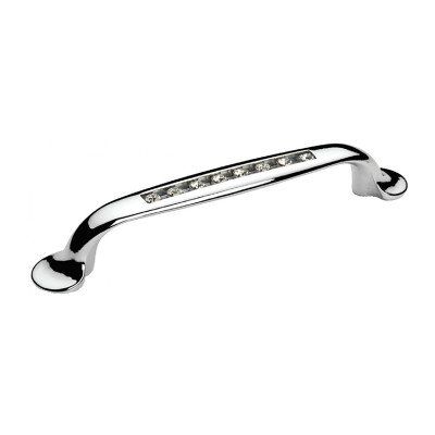 Ручка скоба Ozkardesler TASLI MERIT-96 хром/каміння