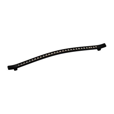 Ручка скоба Ozkardesler TASLI EVEREST-224 черный матовый/камни