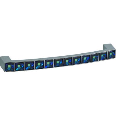 Ручка Giusti РГ166 хром блестящий + синие Swarovski L=128 мм