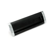 Ручка врезная Ozkardesler GOMME BOY-128 хром/черный