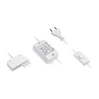 Трансформатор LED з проводом, викл., Колодкою GTV 24v, 6w, 0,35A (Китай)