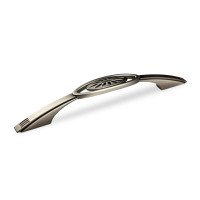 Ручка скоба Virno Style 614-128 глянець браш античне срібло