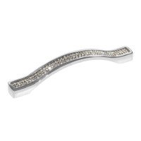 Ручка скоба Ozkardesler TASLI ODESSA-128 хром/камни