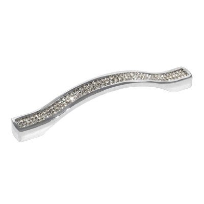 Ручка скоба Ozkardesler TASLI ODESSA-128 хром/каміння