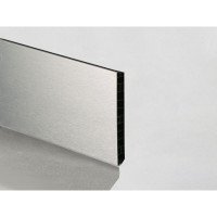 Цоколь ПВХ гладкий сірий L=4000,H=100 (б/кліпс) BRUSH Scilm