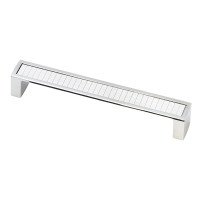Ручка скоба Ozkardesler MADRID-160 хром/белый