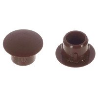 Заглушка пластиковая 5 мм коричневая , Турция