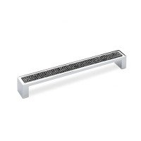 Ручка скоба Ozkardesler TASLI MADRID-160 хром/черные камни