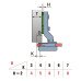 Завіса Для скла Полунакладная 92 ° з лапкою H=2 LinkenSystem