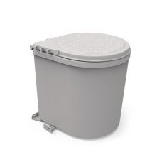 Ведро серое 11L пластмассовое Mesan