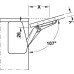 Hafele лифт FREE FLAP 1.7 107° модель B (H: 200-450мм) без заглушек