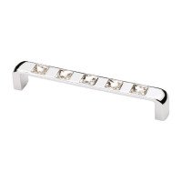 Ручка скоба Ozkardesler TASLI BELLA-128 хром/камни