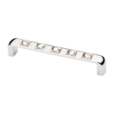 Ручка скоба Ozkardesler TASLI BELLA-128 хром/каміння