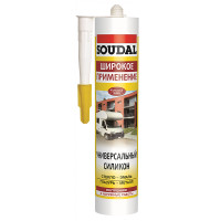 Силикон - герметик SOUDAL универсальный прозрачный 280 мл