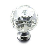 Ручка кнопка GTV Crystal Palace D=30 хром/кристал
