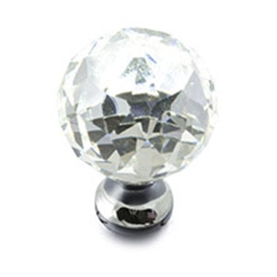 Ручка кнопка GTV Crystal Palace D=30 хром/кристалл