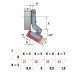 Петля Угловая 30° с лапкой H=2 LinkenSystem