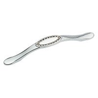 Ручка скоба Ozkardesler TASLI SELVI-128 хром/камни