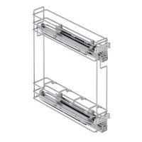 Starax Карго-15 хром 2 полки з доводчиком BLUM права (100х470х470)