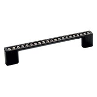 Ручка скоба Ozkardesler TASLI NADYA-128 черный/камни