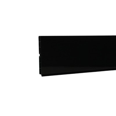 Цоколь ПВХ Korner черный L=3000,H=100 (упл.+б/клипс)