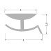 Цоколь алюм. Уплотнитель (для 22618, 22619 ) NEW