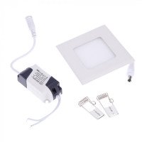 Светильник - Down Light Aluminum квадратный,  3W, 220V