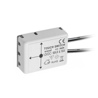 Выключатель бесконтактный, под деревянные полки толщ.дo 40mm, 12V 50W 150mm (Китай)