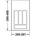 Пенал для посуды белый 300 (281х498х46) Hafele