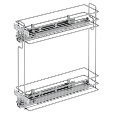Starax Карго-20 хром 2 полки с доводчиком BLUM правая(140х470х470)