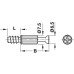 MINIFIX Болт стяжки S200 d = 6.5 / 7.5, L = 11, B = 34мм Hafele