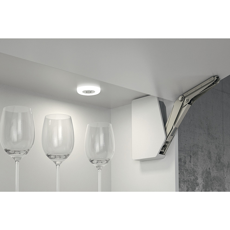 Світильник LED 2027 кругл., 12V / 2,6W алюм., Хол. білий світ, Hafele