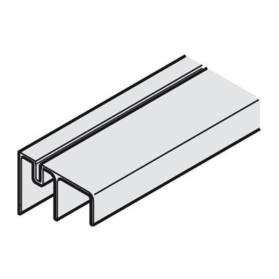 Hafele SLIDO CLASSIC 50/70 VF Шина низ, подвійна, срібло L = 3500мм