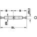 MAXIFIX Болт стяжки кутовий D9mm, глибина свердління 88mm, Hafele
