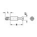 MINIFIX Болт стяжки S100 d = 5мм, L = 8, B = 24мм Hafele