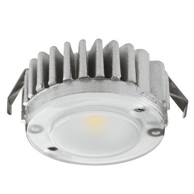 Світильник LED 2040 кругл. 12V / 1,5W алюм., Теплий білий, Hafele