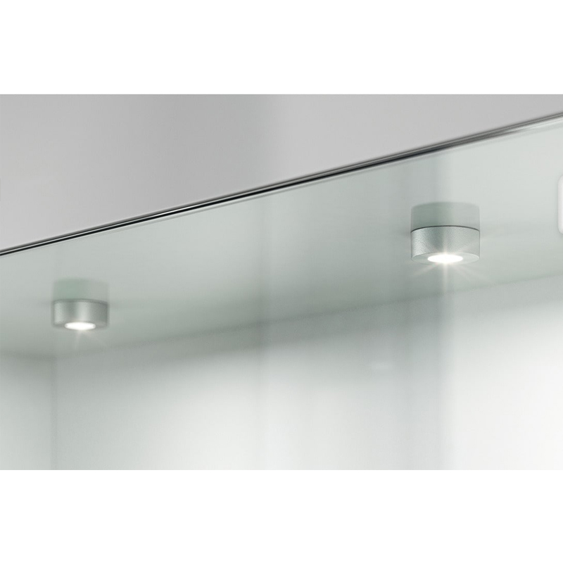 Світильник LED 2040 кругл. 12V / 1,5W алюм., Теплий білий, Hafele