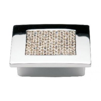Ручка кнопка Ozkardesler TASLI MADRID-32 хром/камни