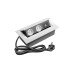 GTV Встраиваемая розетка прямоугольная Белая (2розетки+2USB) Schuko (Китай)