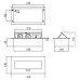 GTV Встраиваемая розетка прямоугольная Черная (2розетки+2USB) Schuko (Китай)