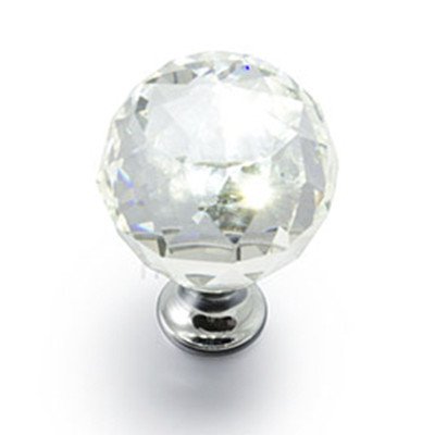 Ручка кнопка GTV Crystal Palace D=40 хром/кристал