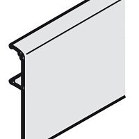 Hafele SLIDO CLASSIC  40-120 L Заглушка-профиль R-90мм, L-3000мм, серебро