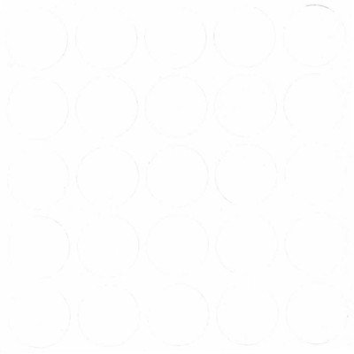 Конфірмат Заглушка Самоклейка Folmag Альпійський Білий Хол. 318 - 25 Шт / Лист