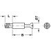 MINIFIX Болт стяжки D = 7мм, L = 11мм, B = 34mm, Hafele
