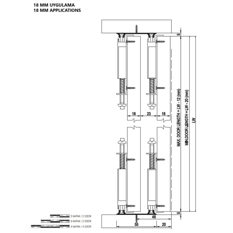 Ролик для раздвижной системы M03 7030 E, Albatur