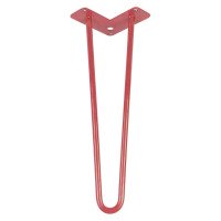 Опора меблева HAIRPIN LEG 2ROD Medium H=41см, червона