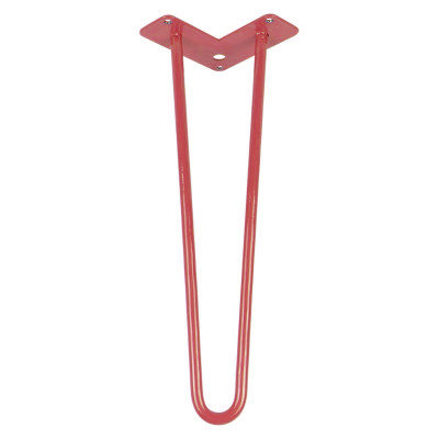 Опора меблева HAIRPIN LEG 2ROD Medium H=41см, червона