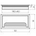 Заглушка електропроводки чорна 160x80 GTV (Китай)
