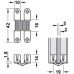 Hafele Петля VICI шарнирная 180° 10х42мм, сталь